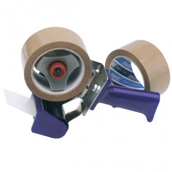 Draper 63390 - Hand-Held Packing (Security) Tape Dispenser Kit with Two Reels of Tape