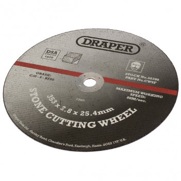 Draper 58390 - CUT/WHEEL-STONE.353X2.8X25.4MM