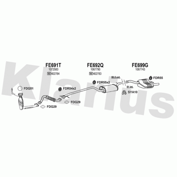 Klarius 361425 - Exhaust System
