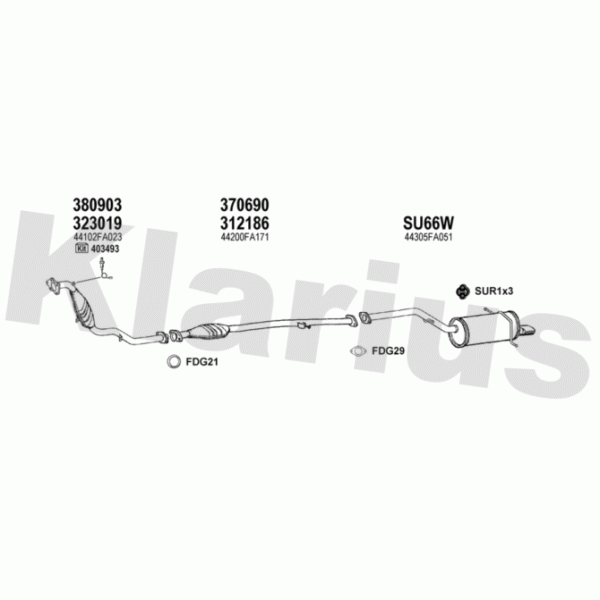 Klarius 800083 - Exhaust System