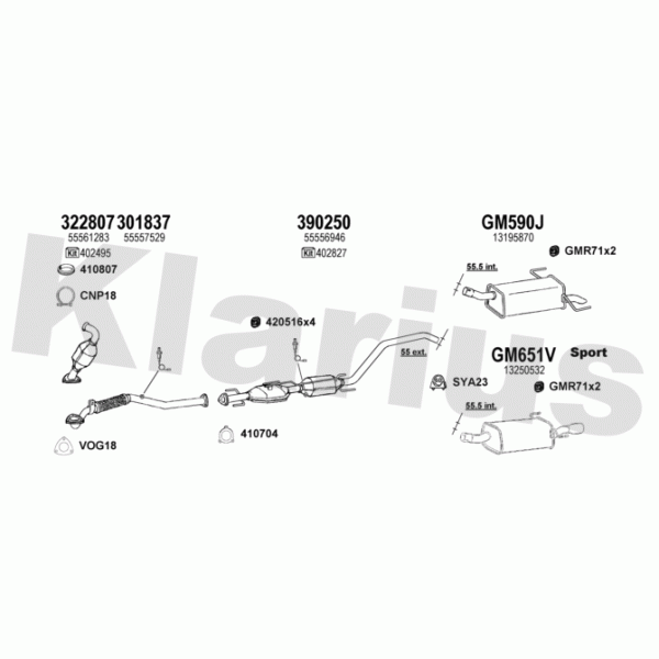 Klarius 391737 - Exhaust System