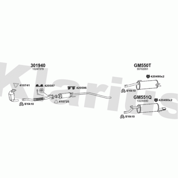 Klarius 391528 - Exhaust System