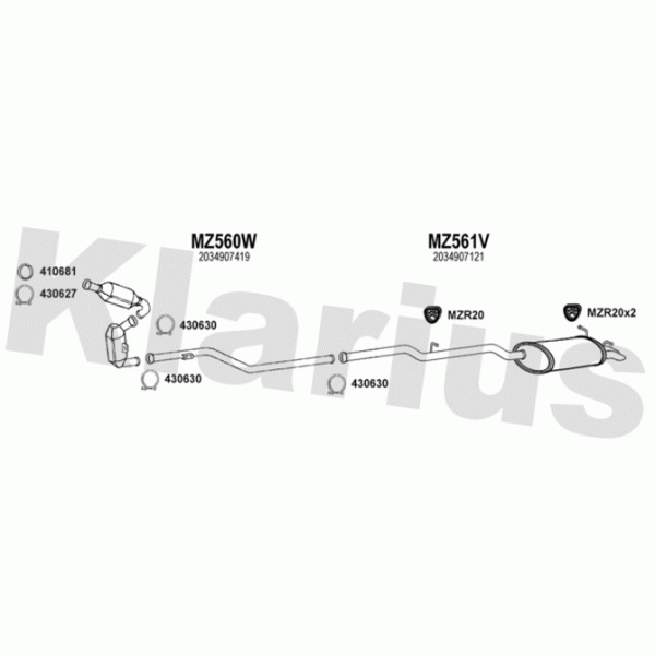 Klarius 600874 - Exhaust System