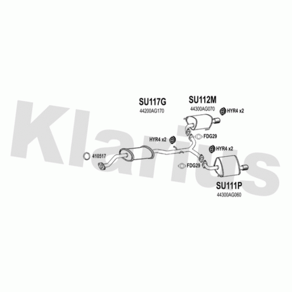 Klarius 800085 - Exhaust System