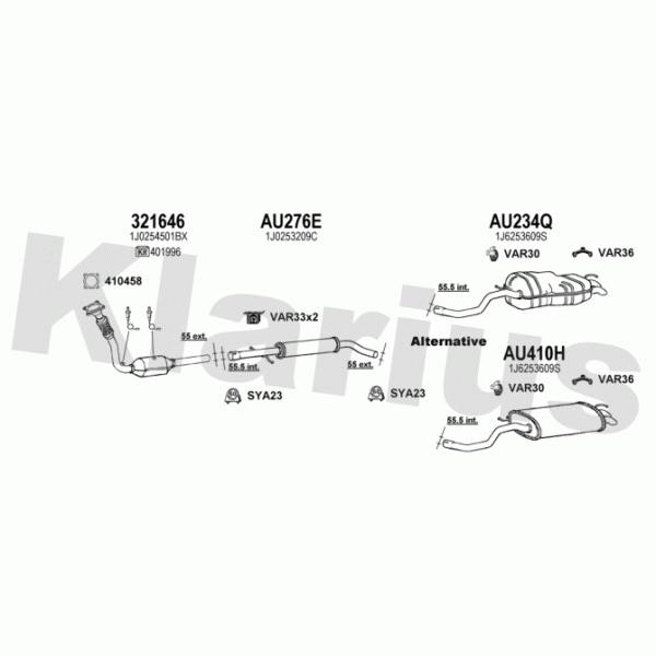 Klarius 930998 - Exhaust System