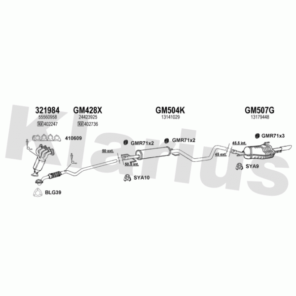 Klarius 391315 - Exhaust System