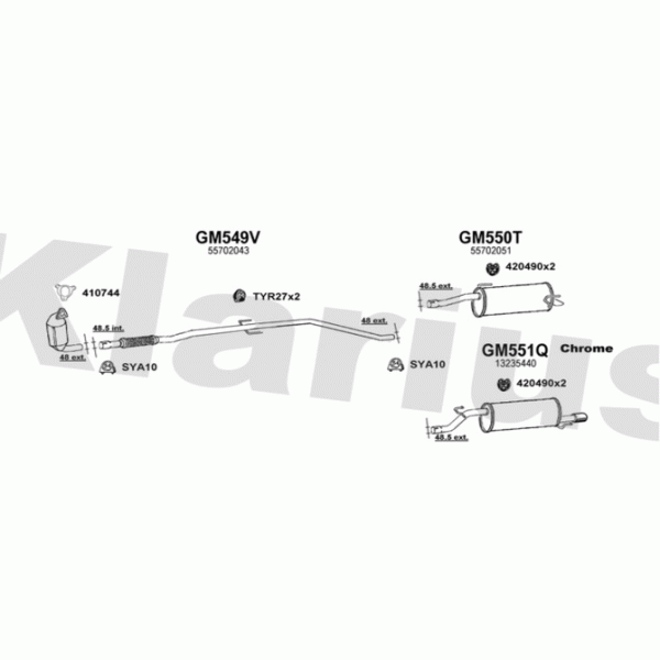 Klarius 391522 - Exhaust System