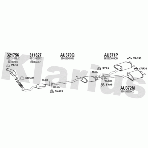 Klarius 940606 - Exhaust System