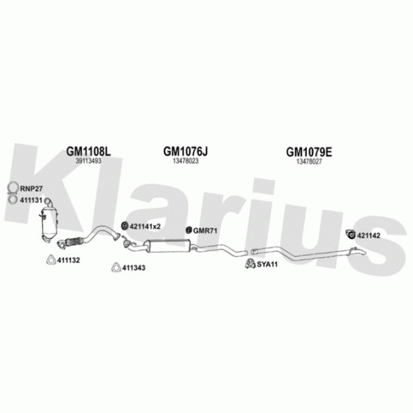 Klarius 392244 - Exhaust System