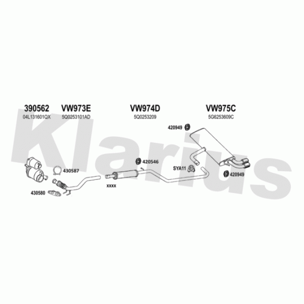 Klarius 931795 - Exhaust System