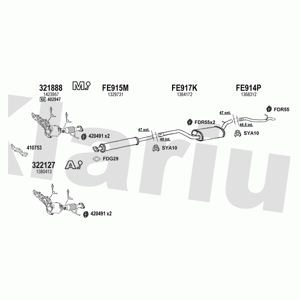 Klarius 361616 - Exhaust System
