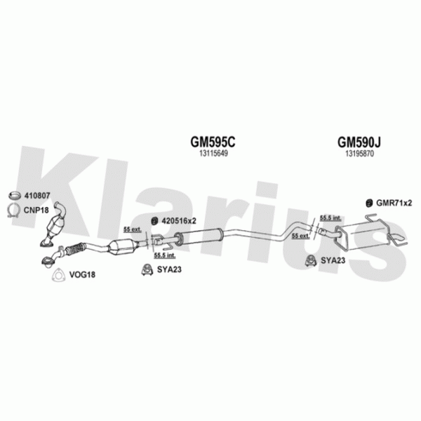 Klarius 392119 - Exhaust System