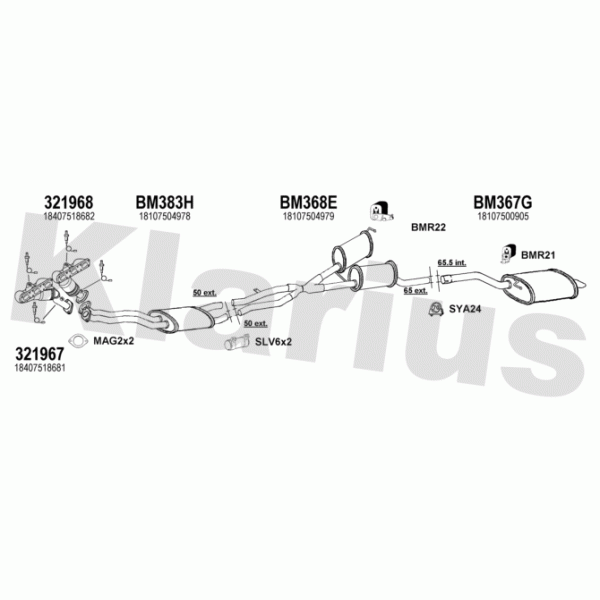 Klarius 060341 - Exhaust System