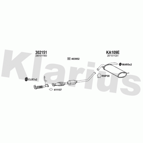 Klarius 500158 - Exhaust System