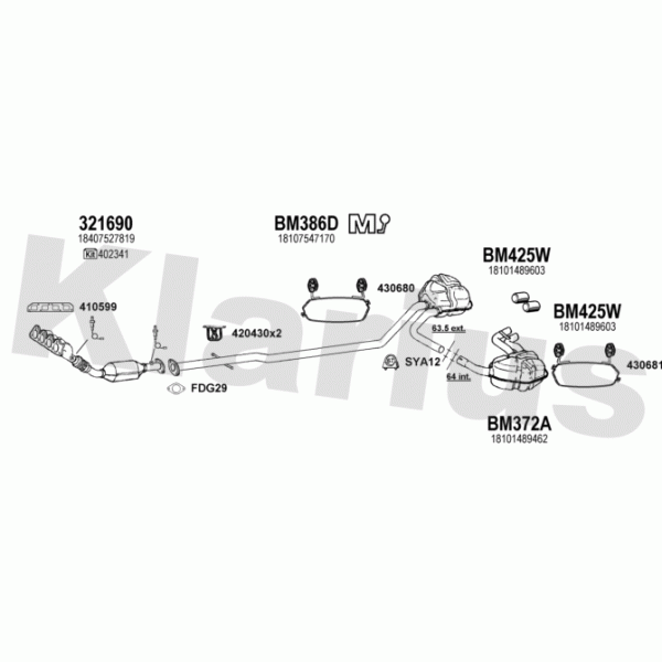 Klarius 620010 - Exhaust System