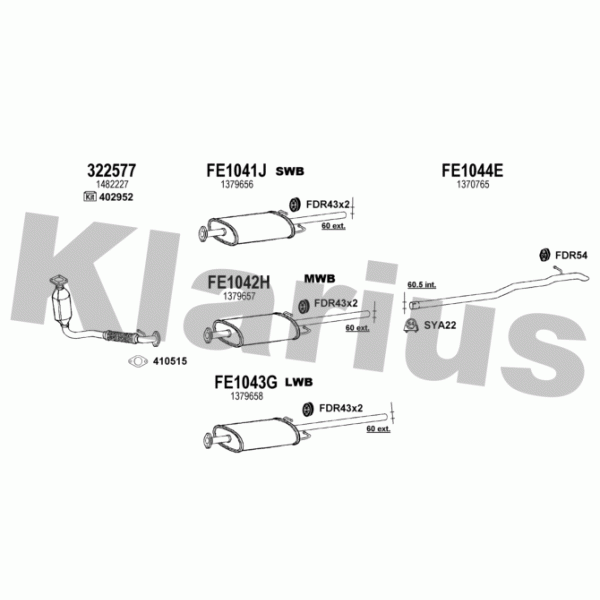 Klarius 362051 - Exhaust System