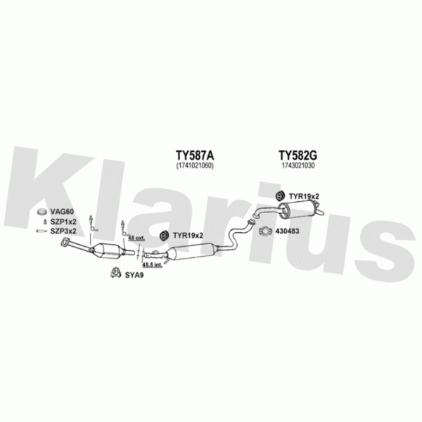 Klarius 900384 - Exhaust System