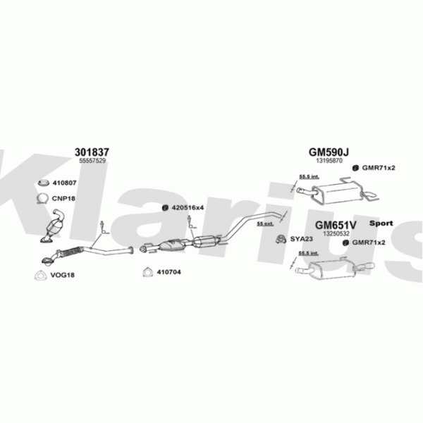 Klarius 391738 - Exhaust System