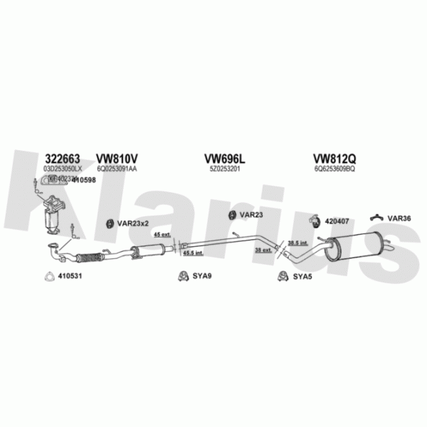Klarius 931496 - Exhaust System