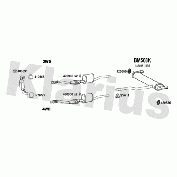 Klarius 620034 - Exhaust System