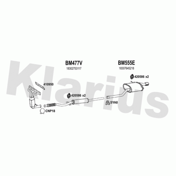 Klarius 620023 - Exhaust System