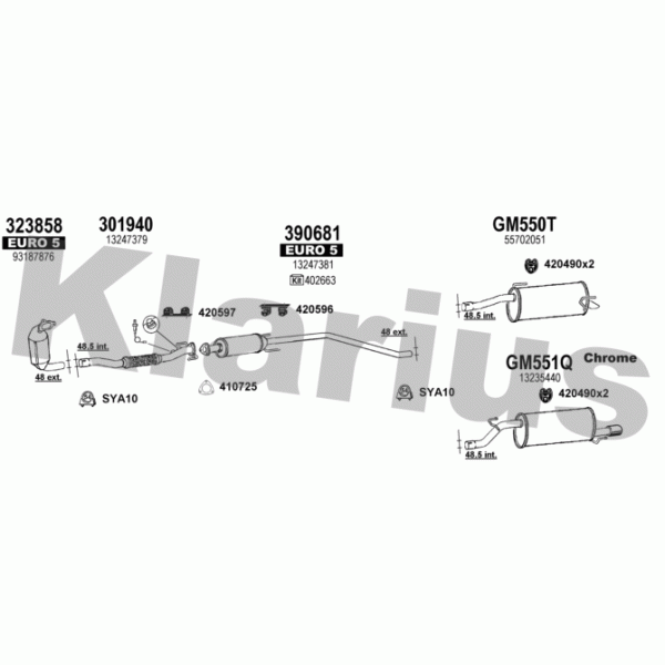 Klarius 392150 - Exhaust System