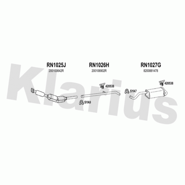 Klarius 721257 - Exhaust System
