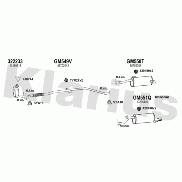 Klarius 391522 - Exhaust System