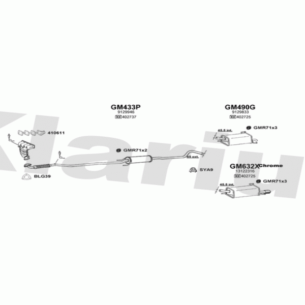 Klarius 391641 - Exhaust System