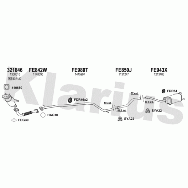 Klarius 362098 - Exhaust System