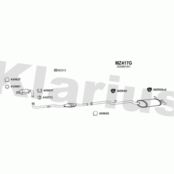 Klarius 600550 - Exhaust System