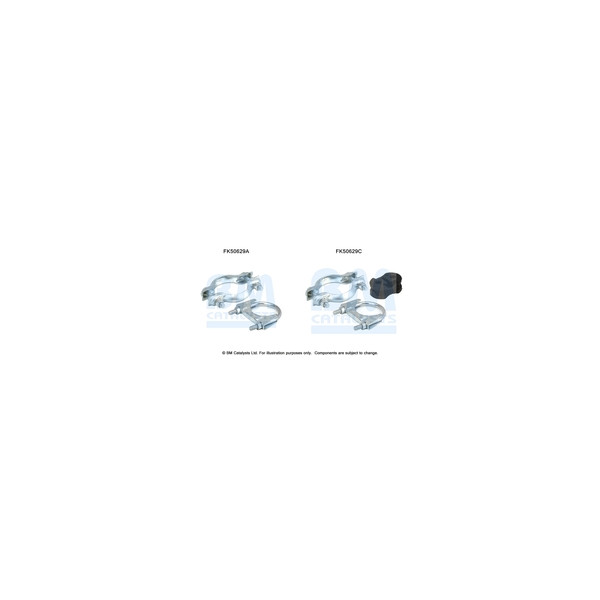 BM Catalysts FK50629 - Fitting Kit-Exhaust (Rear)