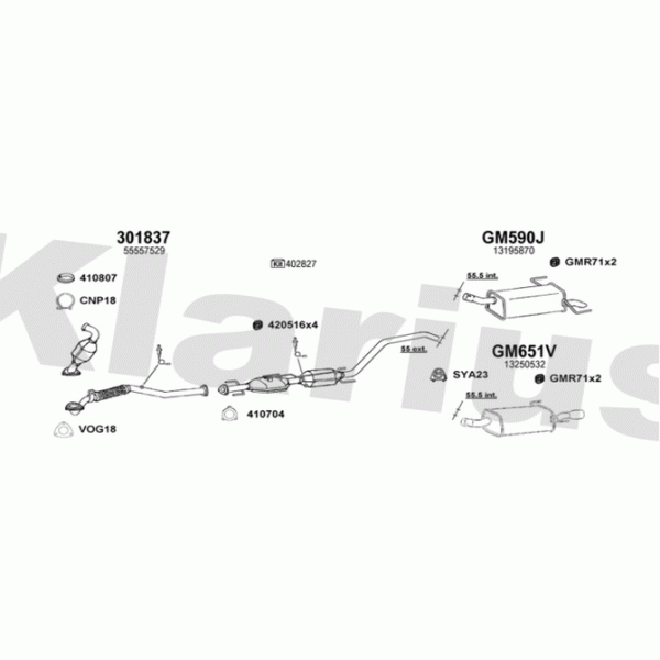 Klarius 391880 - Exhaust System