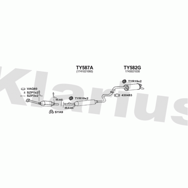 Klarius 900449 - Exhaust System