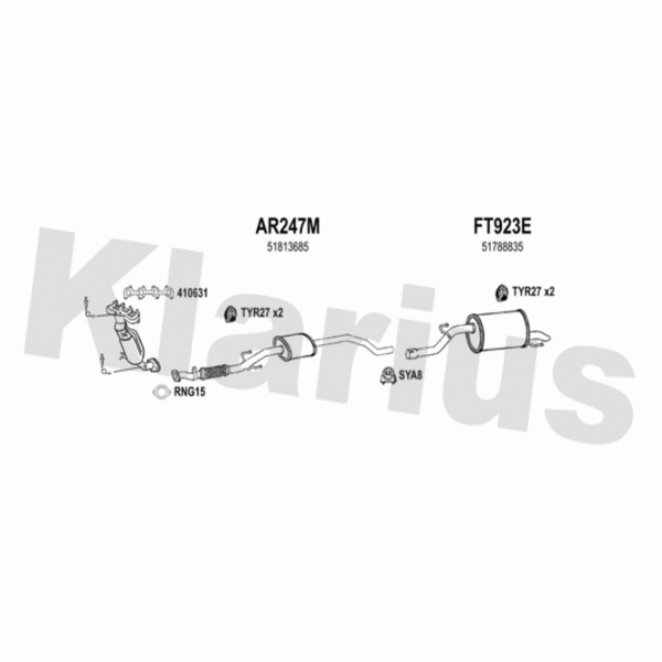 Klarius 331072 - Exhaust System