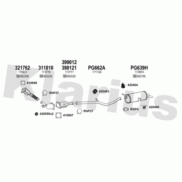 Klarius 630727 - Exhaust System