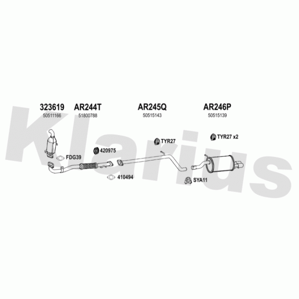 Klarius 030326 - Exhaust System
