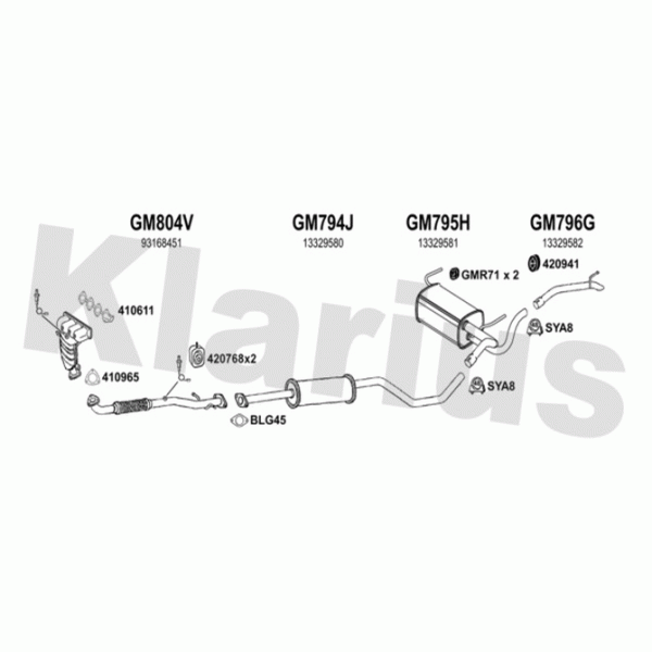 Klarius 391981 - Exhaust System