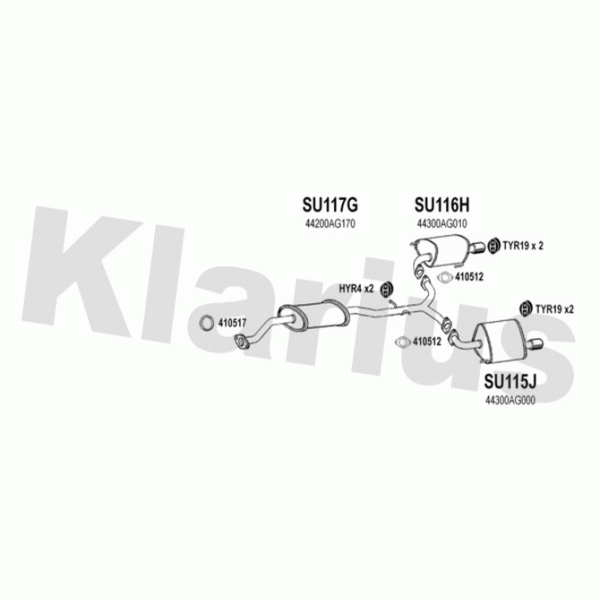 Klarius 800086 - Exhaust System