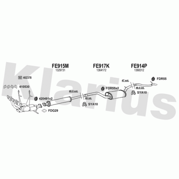 Klarius 362301 - Exhaust System