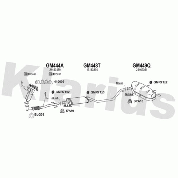 Klarius 391272 - Exhaust System