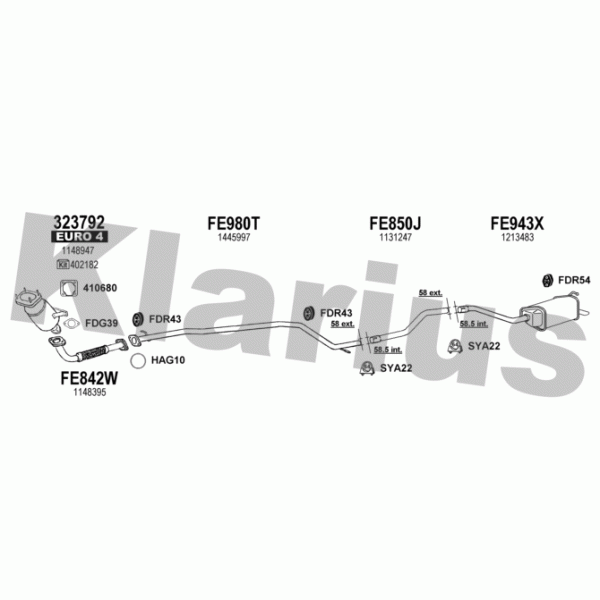Klarius 362347 - Exhaust System