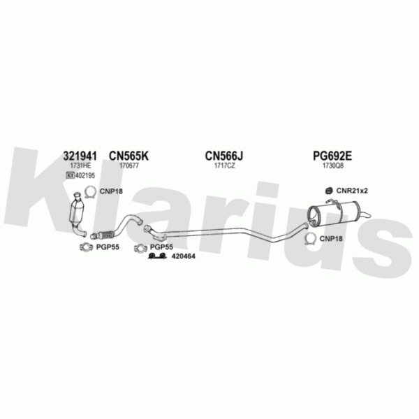 Klarius 180654 - Exhaust System