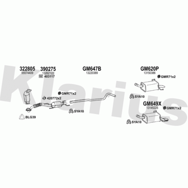 Klarius 391729 - Exhaust System