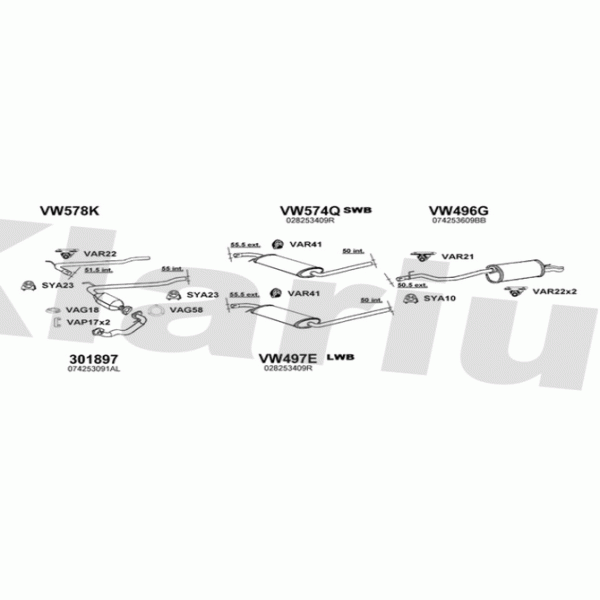Klarius 931070 - Exhaust System