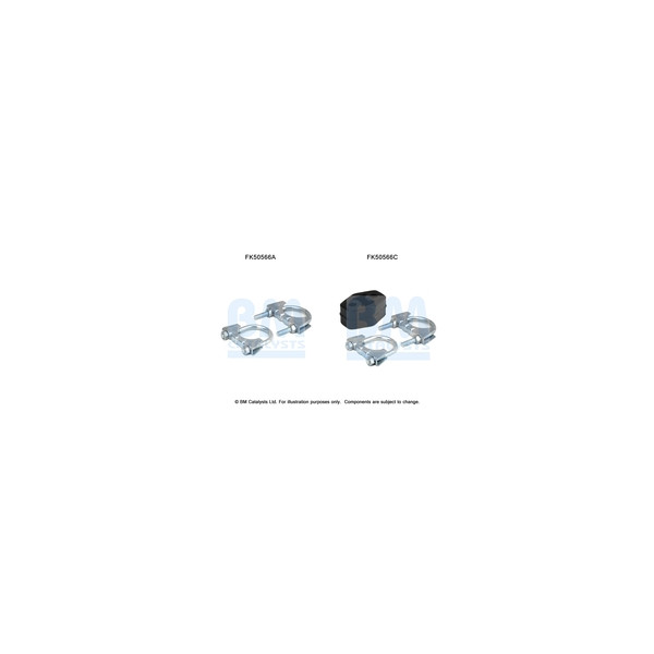 BM Catalysts FK50566 - Fitting Kit-Exhaust (Rear)