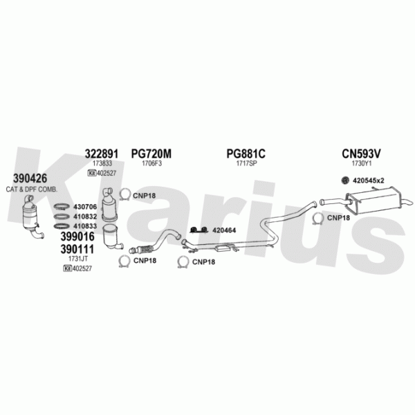 Klarius 180779 - Exhaust System