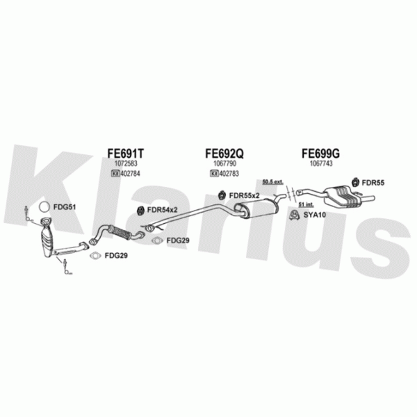 Klarius 361693 - Exhaust System