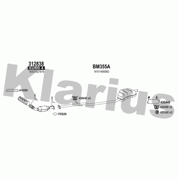 Klarius 620047 - Exhaust System