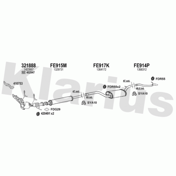 Klarius 361824 - Exhaust System